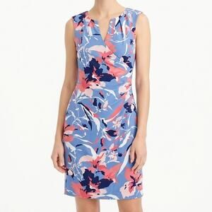 Adrianna Papell Sheath Dress Abstract Floral Print women’s sz 10